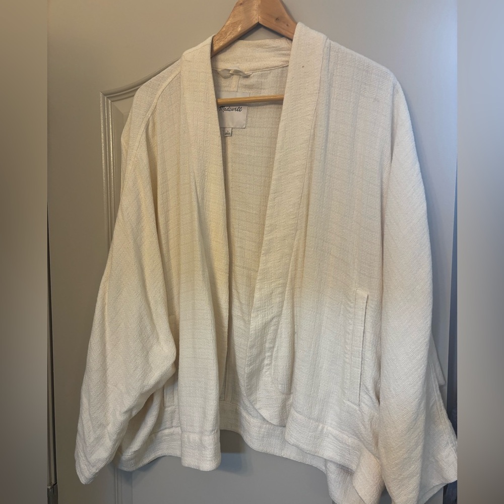 Madewell linen blend kimono style cardigan